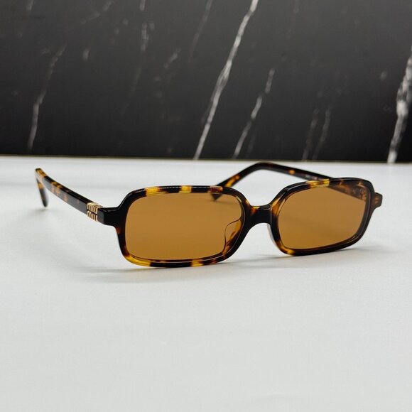 NEW MIU MIU MU11ZSF VAU2Z1 HAVANA WOMEN SUNGLASSES - Picture 4 of 10